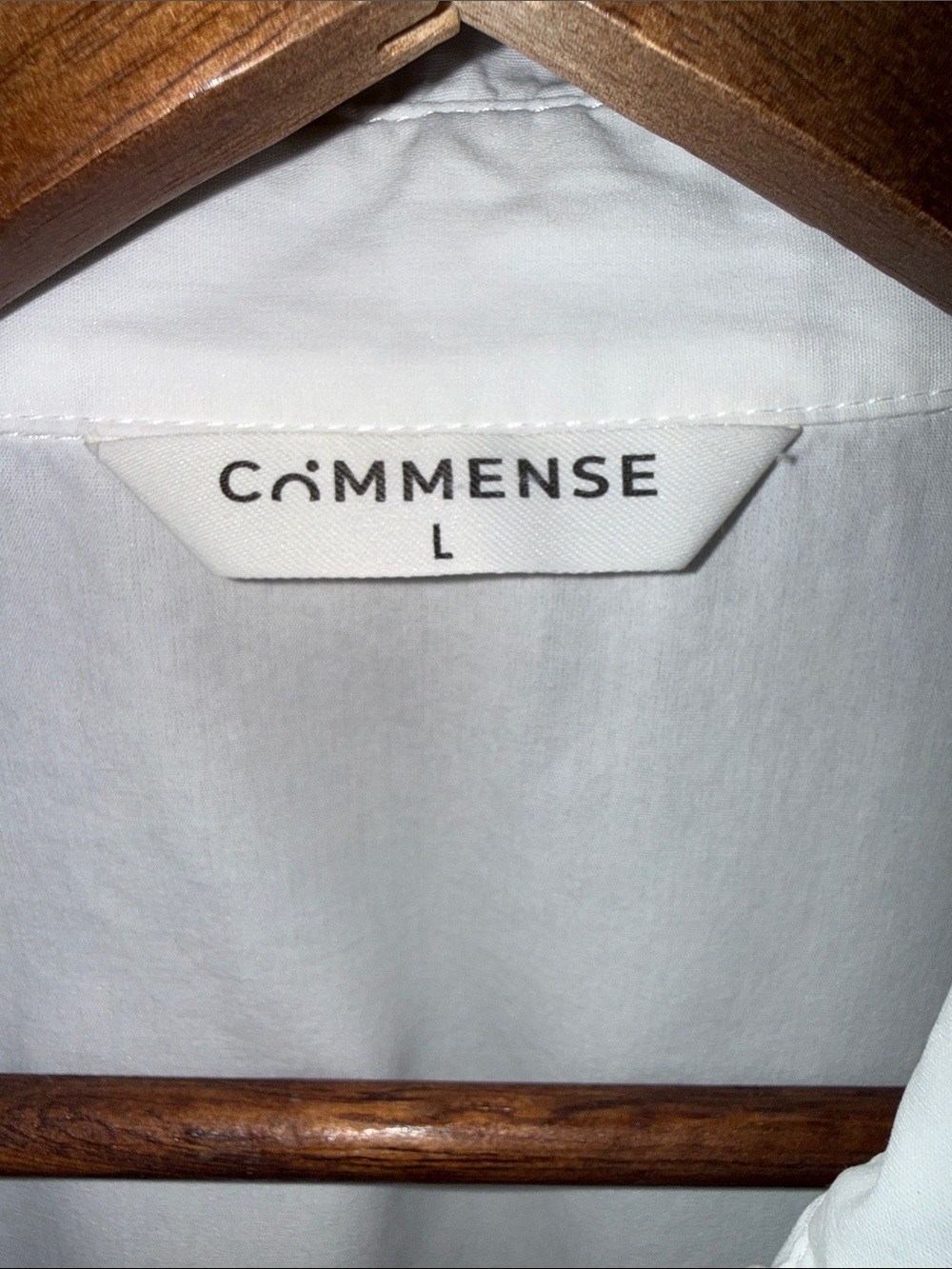 Commense Oversized Button Down Cotton Shirt | Size L - Picture 2 of 13